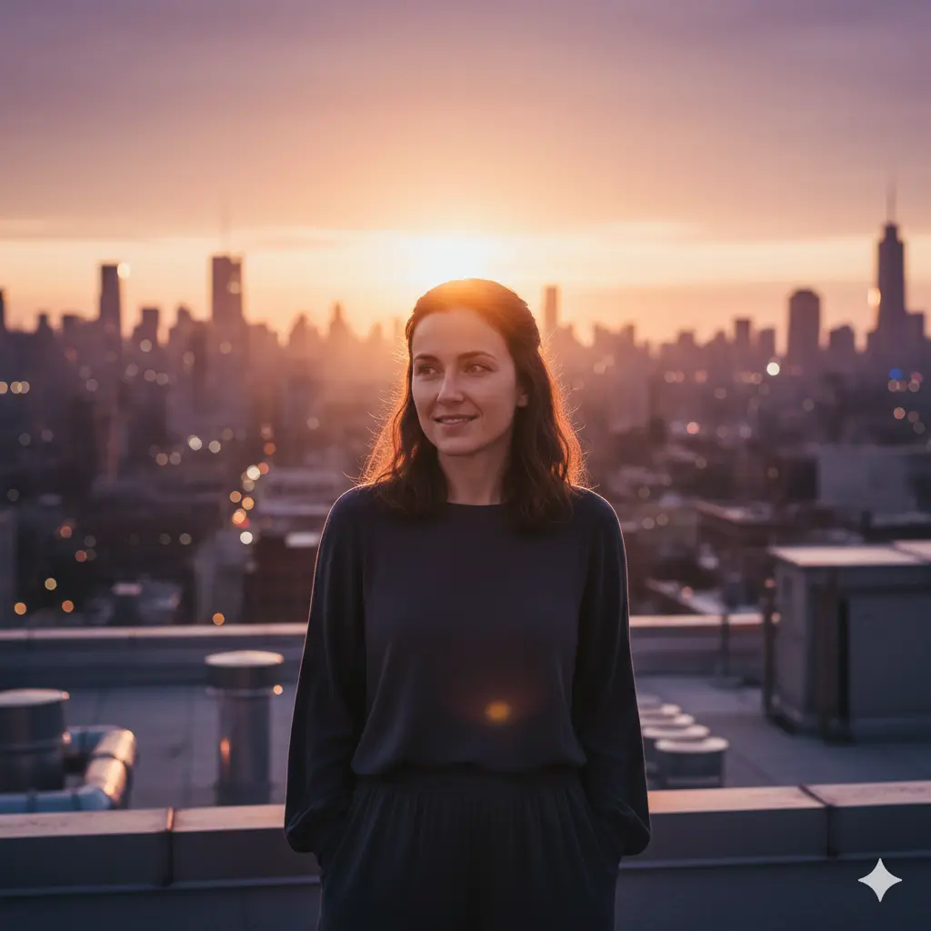 AI Output: Sunset Standing Portrait