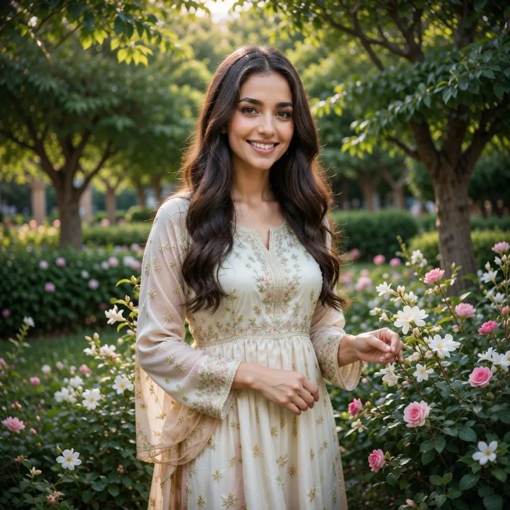 AI Output: Peaceful Nature Portrait